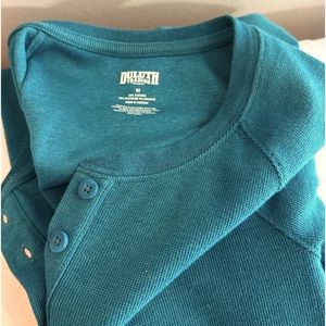 Very nice casual henley shirt. Excellent quality. Worn very little.